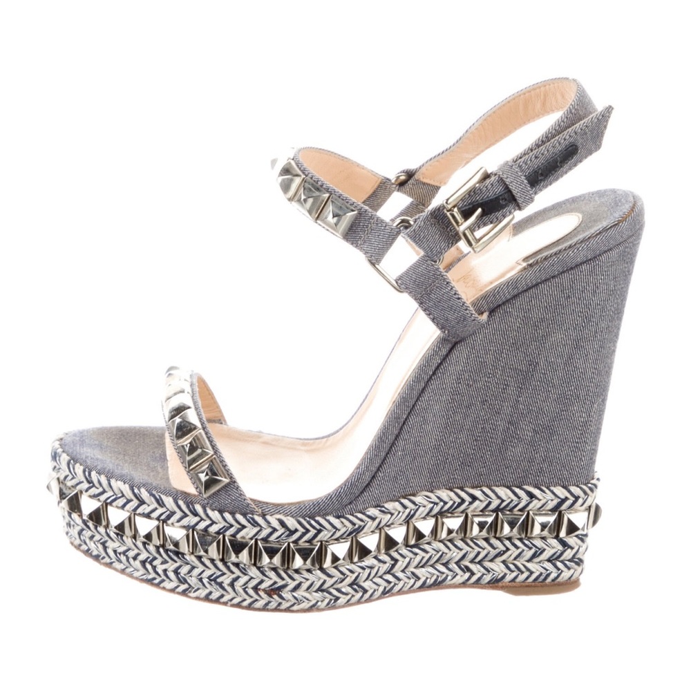 Christian Louboutin Rockstud Slingback Sandals